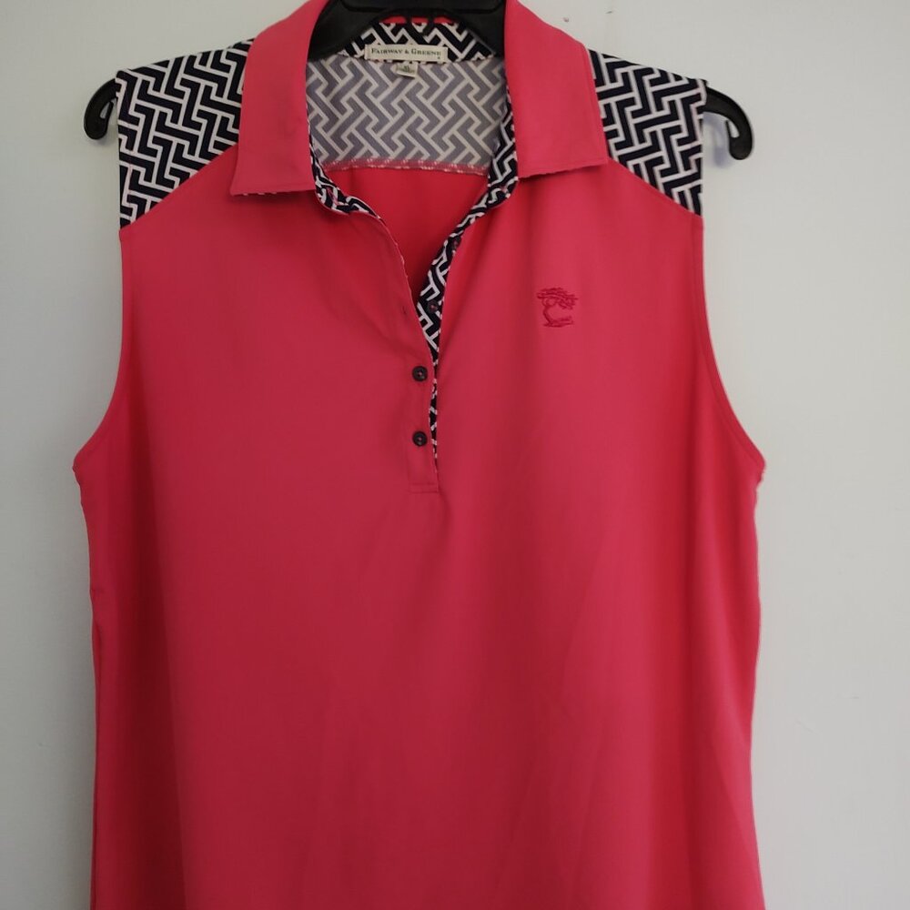 Fairway & Greene Maxwell Sleeveless Golf Shirt Size XL